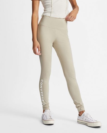 Women's Converse Wordmark Leggings Grey | AU 31658W